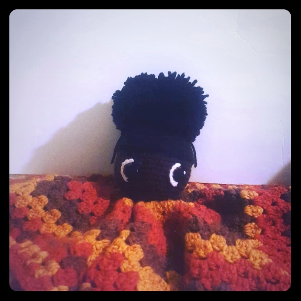 Crocheted baby lovey